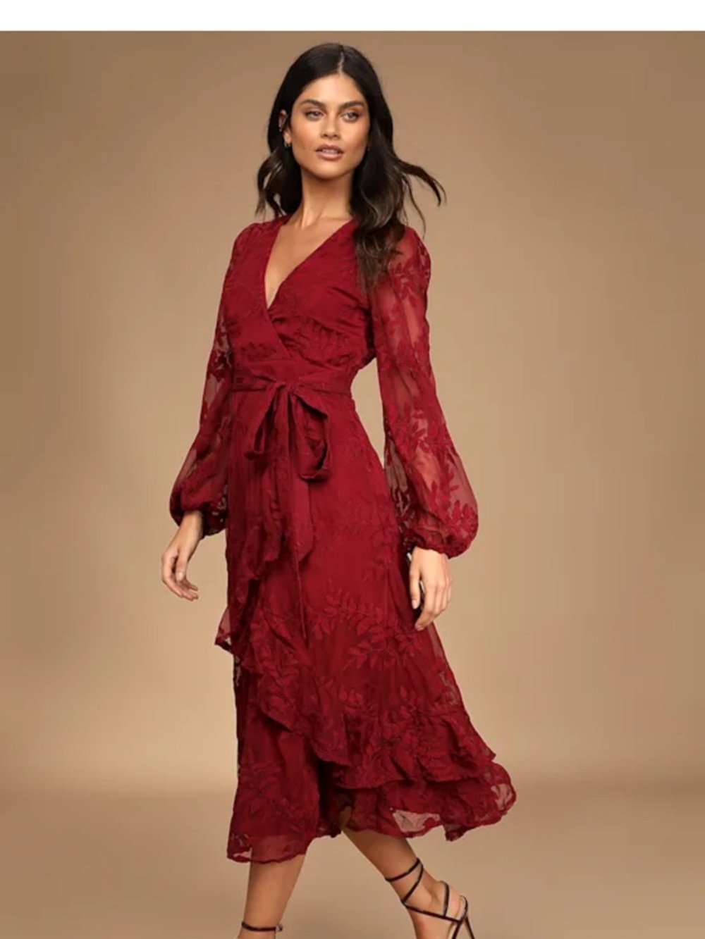 Lulu’s Spectacular Feeling Midi Dress